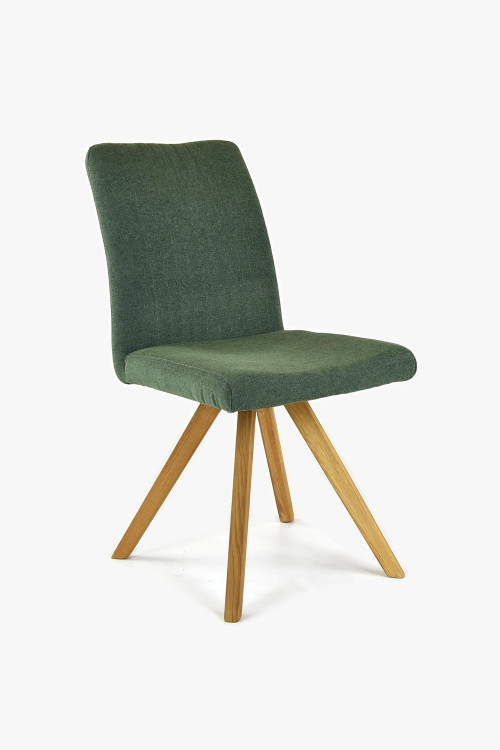 Krzesło nogi dębowe zielone, easy clean Paris , {PARENT_CATEGORY_NAME - 1