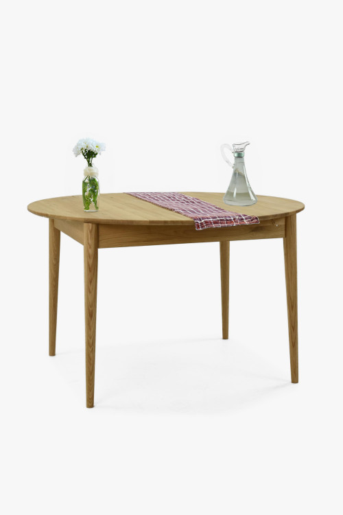 Okragły drewniany stół z drewna dębowego o średnicy 120 cm , {PARENT_CATEGORY_NAME - 0