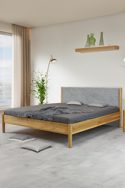 Łóżko z litego drewna dębowego 180 x 200 cm , {PARENT_CATEGORY_NAME - 0