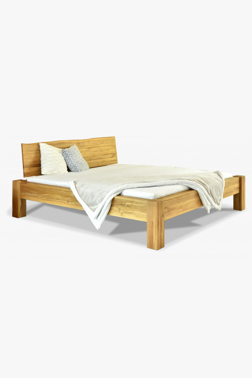 Łóżko dwuosobowe z litego drewna dębowego, Dunaj 160 x 200 cm , {PARENT_CATEGORY_NAME - 1